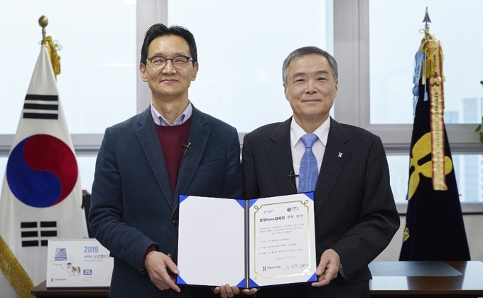 사)함께하는아버지들 김혜준 대표, 우-김승택 심평원장