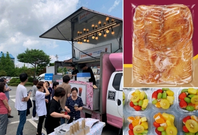 사진 왼쪽은 7월12일 초복행사 ‘달려라 카페’. 오른쪽은 중복, 말복 예정행사