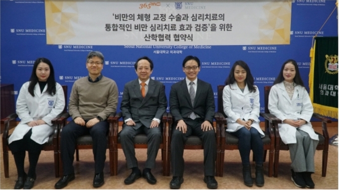 365mc네트웍스가 서울대학교 의과대학 최형진 교수 연구팀과 ‘비만 체형 교정술과 심리치료의 통합적인 비만 심리치료 효과 검증’을 위한 산학 협력 협약을 맺고 관련 프로젝트를 진행했다.