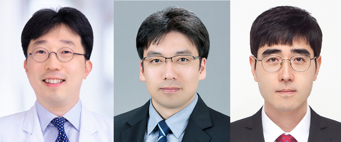 좌부터 서울대병원 안과 김정훈 교수,한양대학교 배상수 교수,고려대학교 우재성 교수