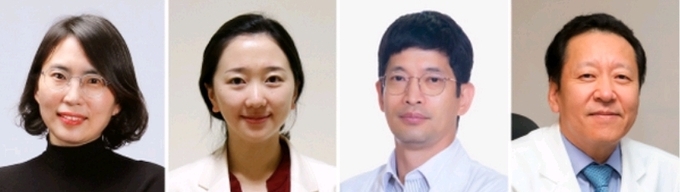 사진 좌부터 삼성서울병원 호흡기내과 박혜윤,신선혜, 강원대병원 호흡기내과 김우진 교수·의생명연구소 권성옥 박사,건국대병원 유광하 교수
