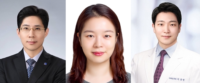 좌부터 분당서울대병원 최병슌교수,김예리 전문의, 서울대병원 이상연교수.