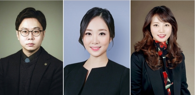왼쪽부터 김준호, 정승혜, 최현주 교수
