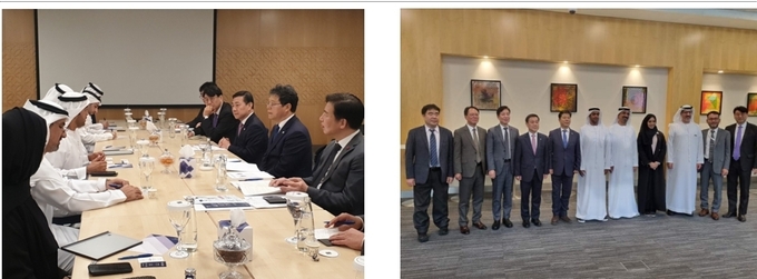 국회·식약처 대표단과 아부다비 보건부 간 양자 면담