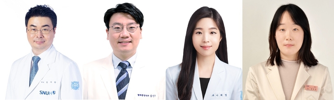 좌부터 분당서울대병원 김지원,강민수,나희영교수 , 삼성서울병원 병리과 안수민 교수