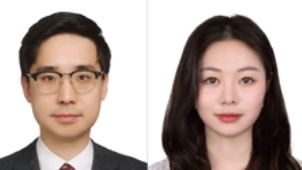 좌부터 경희의료원 연동건 교수, 경희대학교 권로지 연구원