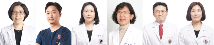 좌부터 고려대안산병원 김난희, 김덕우, 김승영, 이기열, 황진욱, 최정윤 교수