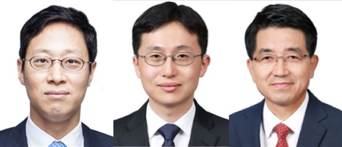 좌부터 서울대병원 순환기내과 이승표 교수와 서울대 공대 김대형(IBS 나노입자연구단 부연구단장)·현택환 교수