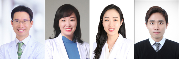 좌부터 서울대병원 김형관 교수, 강남센터 이희선 교수, 고려대구로병원 최유정 교수, 서울의대 임재현 박사과정