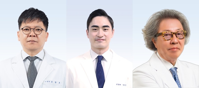 좌부터 분당서울대병원 신경과 윤창호·이우진 교수 ,고려대안산병원 신철 교수