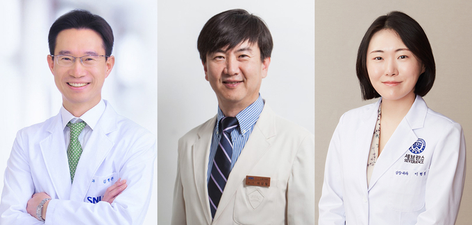 좌부터. 서울대병원 김형관 교수, 삼성서울병원 이상철 교수, 세브란스병원 이현정 교수