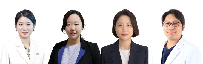 좌부터 순천향대 부천병원 소아청소년과 홍용희 교수, 고려대학교 보건과학대학 보건경제학 연구실 박수진 연구원, 한국보건의료연구원 설아람 박사, 고려대학교 안암병원 소아청소년과 이윤 교수 공동연구팀